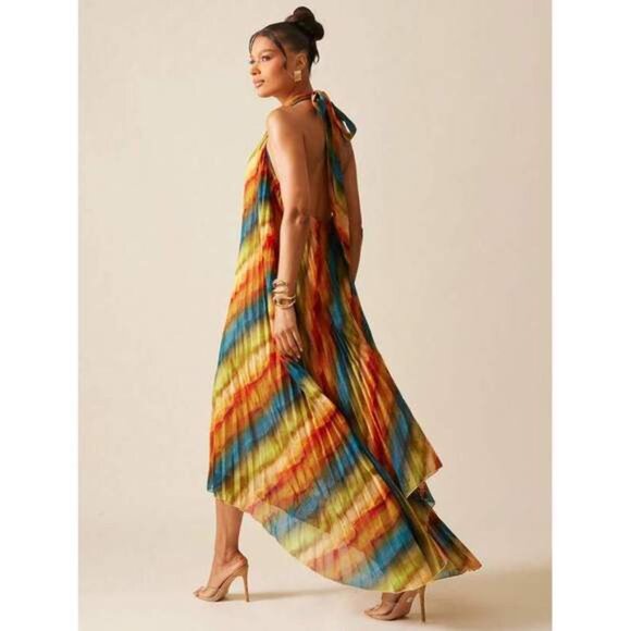 New Summer Women Outfit, Women Clothes, Women Abstract Print Stand C - Picture 2 of 5